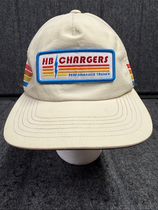 Howler Brothers Other - Howler Brothers Cream HB Chargers Patch Hat with Red, Blue, Yellow Accents